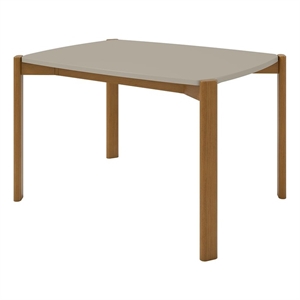 Manhattan Comfort Gales 47.24 Dining Table from Engineered Wood in Beige