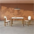 Manhattan Comfort Gales 47.24 Dining Table from Engineered Wood in Matte White