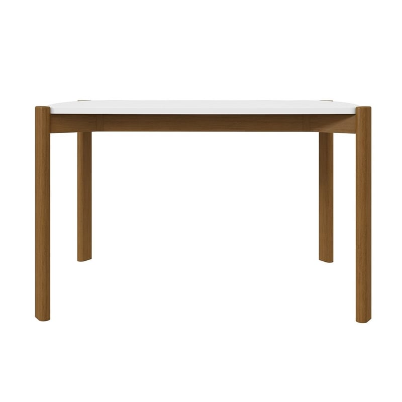Manhattan Comfort Gales 47.24 Dining Table from Engineered Wood in Matte White