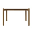Manhattan Comfort Gales 47.24 Dining Table from Engineered Wood in Matte White