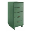 2-Piece Granville Solid Wood Tall Narrow and Standard Dresser Set in Sage Green