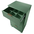 2-Piece Granville Solid Wood Tall Narrow and Standard Dresser Set in Sage Green