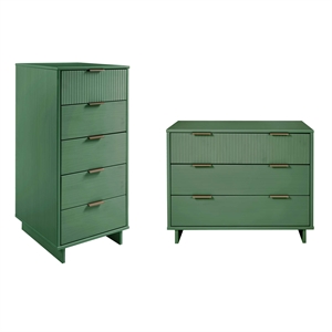 granville 2 piece - tall narrow and standard dresser