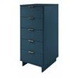 2-Piece Granville Solid Wood Tall Narrow and Standard Dresser Set in Blue