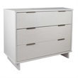 2-Piece Granville Solid Wood Tall Chest and Standard Dresser Set in White