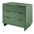 2-Piece Granville Solid Wood Tall Chest and Standard Dresser Set in Sage Green