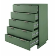 2-Piece Granville Solid Wood Tall Chest and Standard Dresser Set in Sage Green