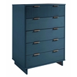 2-Piece Granville Solid Wood Tall Chest and Standard Dresser Set in Blue