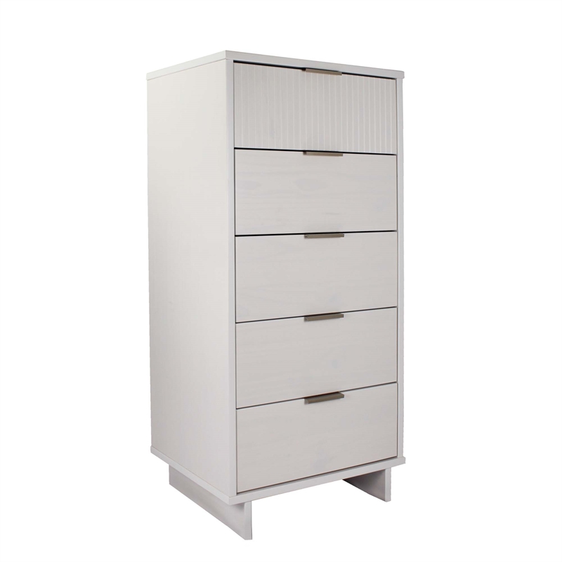 3-Piece Granville Solid Wood Tall Narrow Chest Double Dresser & Standard Dresser