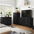 3-Piece Granville Solid Wood Tall Narrow Chest Double Dresser & Standard Dresser