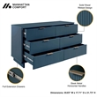 3-Piece Granville Solid Wood Tall Narrow Chest Double Dresser & Standard Dresser