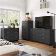 3-Piece Granville Solid Wood Tall Narrow Chest Double Dresser & Standard Dresser
