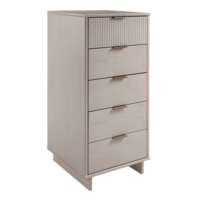 3-Piece Granville Solid Wood Tall Narrow Chest Double Dresser & Standard Dresser