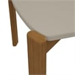 Manhattan Comfort Gales 70.87 Dining Table with Solid Wood Legs in Beige