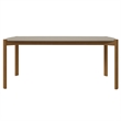 Manhattan Comfort Gales 70.87 Dining Table with Solid Wood Legs in Beige
