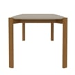 Manhattan Comfort Gales 70.87 Dining Table with Solid Wood Legs in Beige