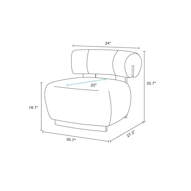 Bartow Woven Fabric Solid Wood Accent Chair in Ivory & Black - Set of 2