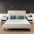 Manhattan Comfort Granville Solid Wood Nightstand 1.0 in White - Set of 2
