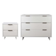 2-Piece Granville Standard Dresser and Nightstand Set - Solid Wood in White