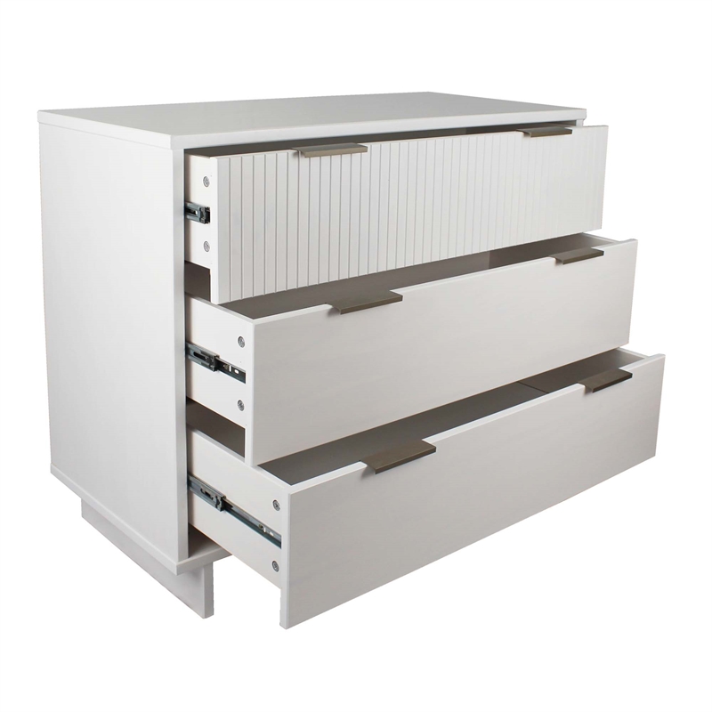 2-Piece Granville Standard Dresser and Nightstand Set - Solid Wood in White