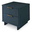 2-Piece Granville Standard Dresser & Nightstand Set-Solid Wood in Midnight Blue