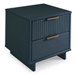 2-Piece Granville Standard Dresser & Nightstand Set-Solid Wood in Midnight Blue