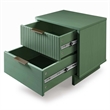 2-Piece Granville Standard Dresser and Nightstand Set - Solid Wood in Sage Green