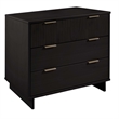 2-Piece Granville Standard Dresser and Nightstand Set - Solid Wood in Black