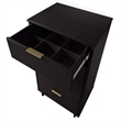 3-Piece Granville Solid Wood Dresser Chest and Nightstand Set in Black