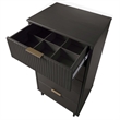 3-Piece Granville Solid Wood Dresser Chest and Nightstand Set in Dark Gray