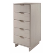 3-Piece Granville Solid Wood Dresser Chest and Nightstand Set in Light Gray