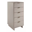 3-Piece Granville Solid Wood Dresser Chest and Nightstand Set in Light Gray