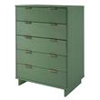 2-Piece Granville Solid Wood Tall Chest and Double Dresser Set in Sage Green