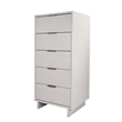 3-Piece Granville Chest Dresser & Nightstand Set from Solid Wood in White