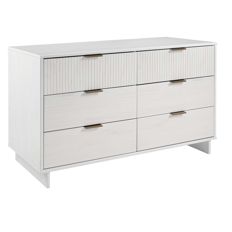 3-Piece Granville Chest Dresser & Nightstand Set from Solid Wood in White