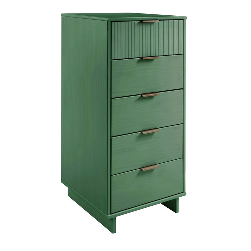 3-Piece Granville Chest Dresser & Nightstand Set from Solid Wood in Sage Green