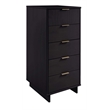 3-Piece Granville Chest Dresser & Nightstand Set from Solid Wood in Black