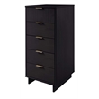 3-Piece Granville Chest Dresser & Nightstand Set from Solid Wood in Black