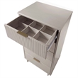 3-Piece Granville Chest Dresser & Nightstand Set from Solid Wood in Light Gray