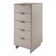 3-Piece Granville Chest Dresser & Nightstand Set from Solid Wood in Light Gray