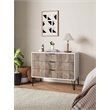 DUMBO Modern Engineered Wood Dresser with 3-Drawers in Multi-Color