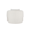 Modern Sylvia Tweed Accent Chair with Accent Pillow in Beige