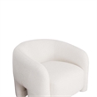 2-Piece Modern Sylvia Tweed Sofa & Accent Chair with Accent Pillows in Beige