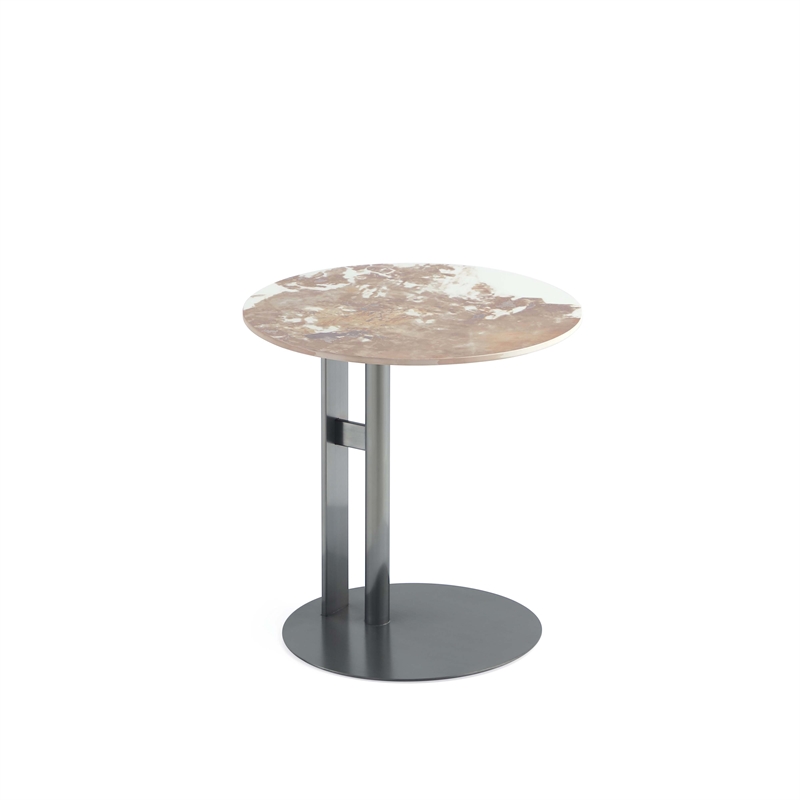 Manhattan Comfort Alondra 2-Piece Modern Coffee Table and End Table Set in Black