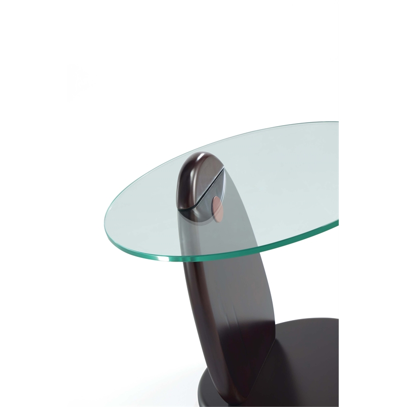 Artesia 2-Piece Modern Coffee Table and End Table Set in Dark Walnut