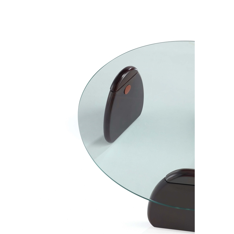 Artesia 2-Piece Modern Coffee Table and End Table Set in Dark Walnut