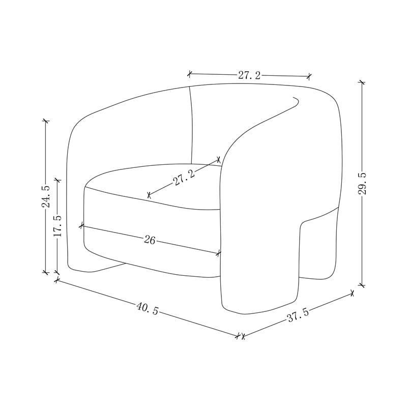 3-Piece Modern Sylvia Tweed Sofa & 2 Accent Chairs with Pillows in Gold Dust