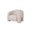 3-Piece Modern Sylvia Tweed Sofa & 2 Accent Chairs with Pillows in Gold Dust
