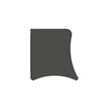 Manhattan Comfort Coney Mid-Century Modern 2-Drawer Nightstand in Gray