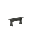 Manhattan Comfort Coney Mid-Century Modern Dining Bench in Gray (Set of 2)